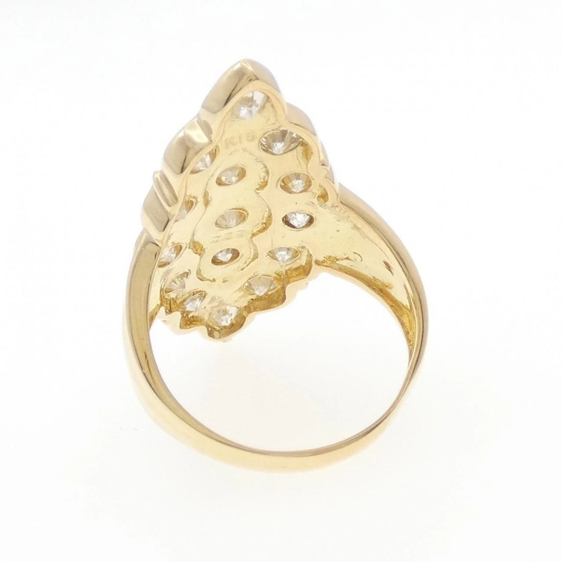 K18YG DIAMOND RING - 3