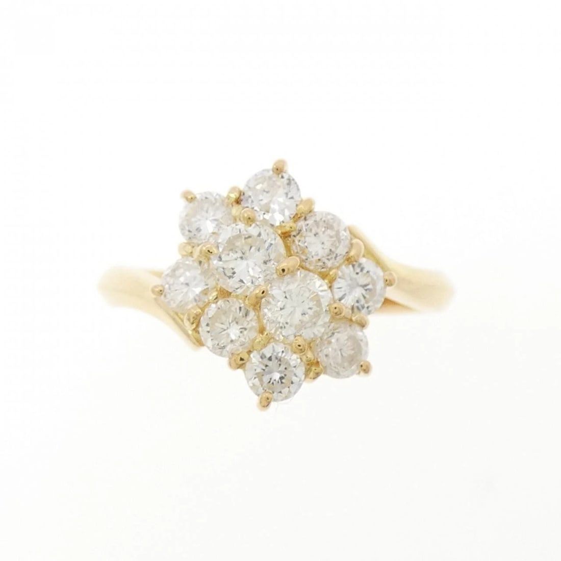 K18YG DIAMOND RING - 2