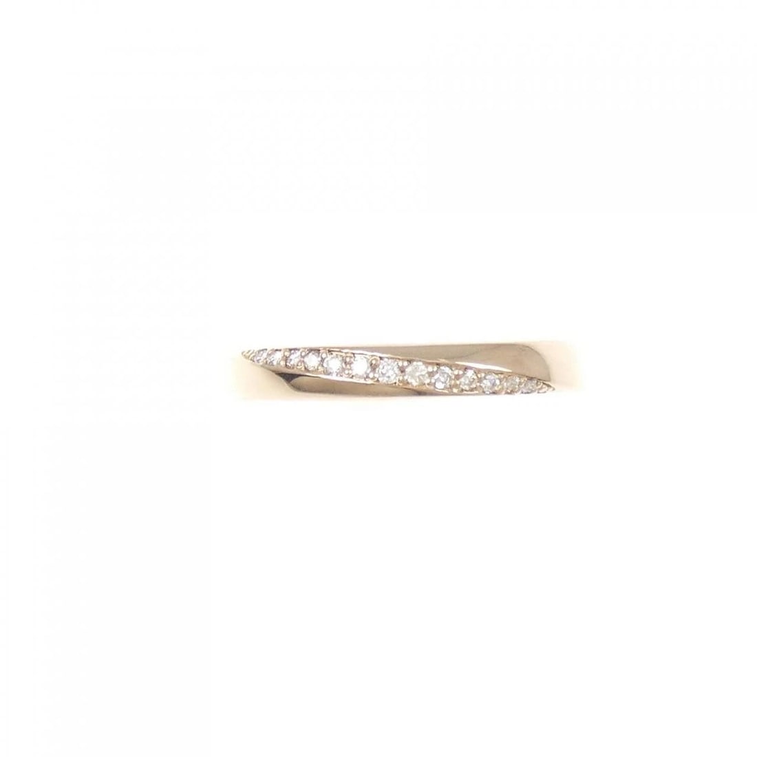 K18PG DIAMOND RING: K18PG Diamond Ring Brand: Unbranded Type: Diamond Ring Material: K18PG, Main Stone/Creation Natural Color: Pink gold Size: US 5 3/4 Accessories: None Accessories Notice: When purchasing pre-owned
