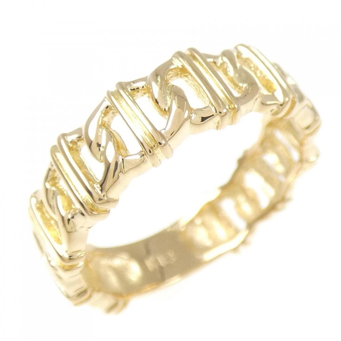 K18YG RING: K18YG ring Brand: Unbranded Type: Ring Material: K18YG, Color: Yellow gold Size: US 5 3/4 Accessories: None Accessories Notice: When purchasing pre-owned goods, please refer to the photos of the