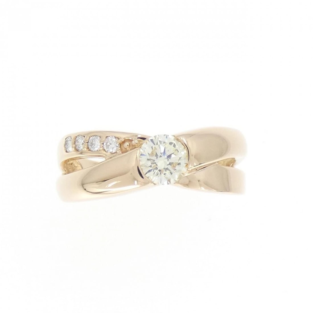 K18PG DIAMOND RING: K18PG Diamond Ring Brand: Unbranded Type: Diamond ring Material: K18PG, Main Stone/Creation Natural Color: Pink Gold Size: US 5 1/2 Accessories: None Accessories Notice: When purchasing pre-owned