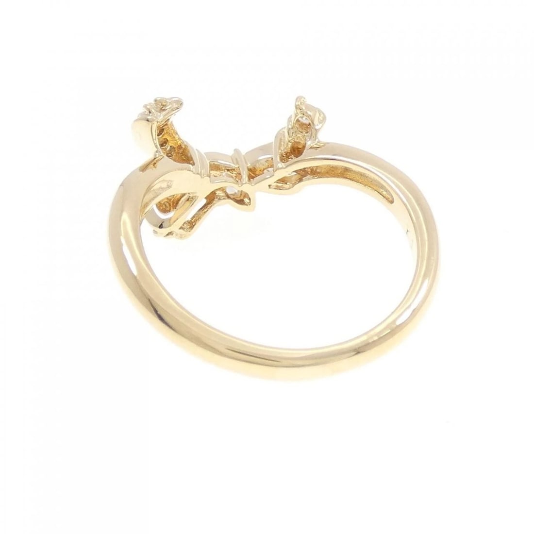 K18YG DIAMOND RING - 2