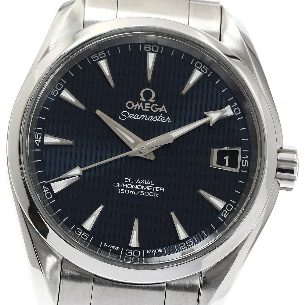 OMEGA SEAMASTER AQUA TERRA AUTOMATIC WATCH: OMEGA Seamaster Aqua Terra Automatic Watch Brand: OMEGA Type: Wristwatch Material: Band Material Stainless Steel, Case Material Stainless Steel / Stainless Steel Color: Band Color Silver, Dial Color