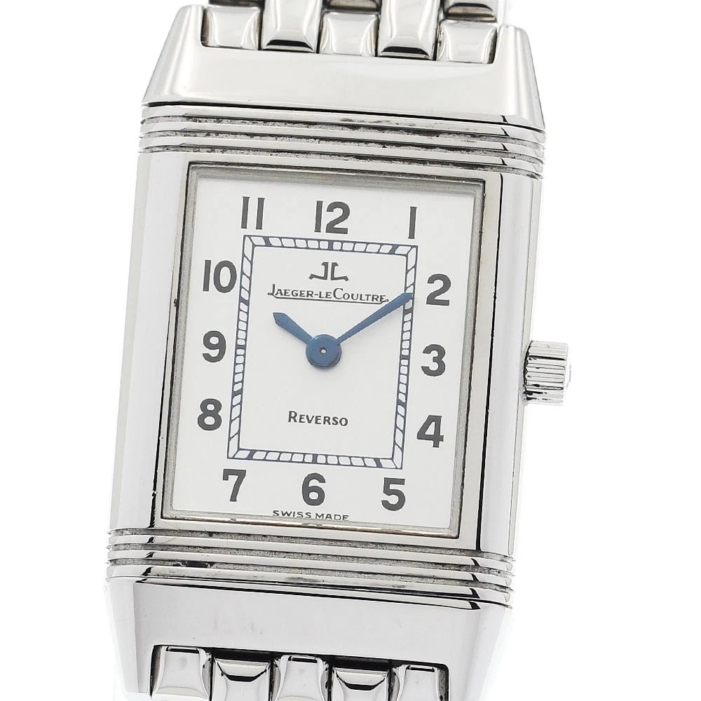 JAEGER-LECOULTRE REVERSO QUARTZ LADIES WATCH: JAEGER-LECOULTRE Reverso Quartz Ladies Watch Brand: JAEGER-LECOULTRE Type: Wristwatch Material: Band Material Stainless Steel, Case Material Stainless Steel / Stainless Steel Color: Band Color Silver,