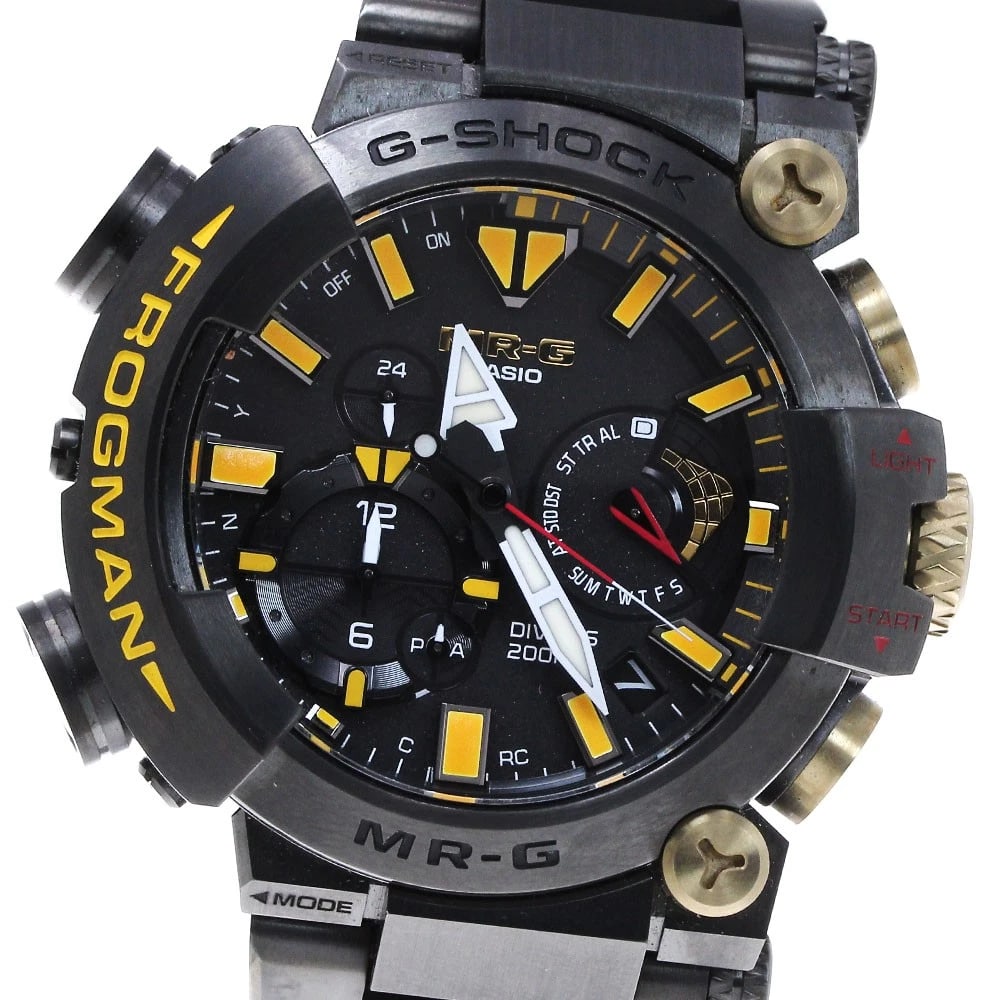 CASIO FROGMAN ANNIVERSARY WATCH: CASIO Frogman Anniversary Watch Brand: CASIO Type: Wristwatch Material: Band Material titanium, Case Material titanium / titanium Color: Band Color black, Dial Color black, Case Color black Size: Case