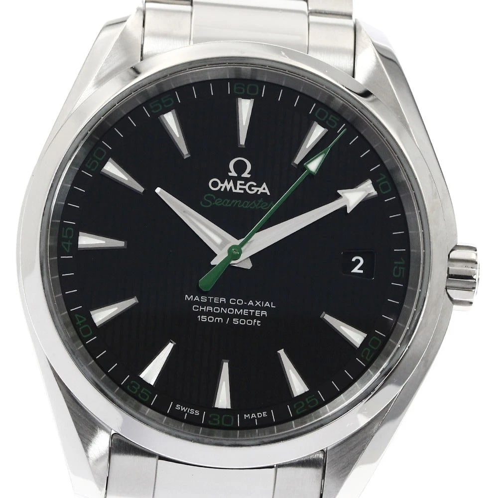 OMEGA SEAMASTER AQUA TERRA GOLF AUTOMATIC WATCH: OMEGA Seamaster Aqua Terra Golf Automatic Watch Brand: OMEGA Type: Wristwatch Material: Band Material Stainless Steel, Case Material Stainless Steel / Stainless Steel Color: Band Color Silver, Dial Co