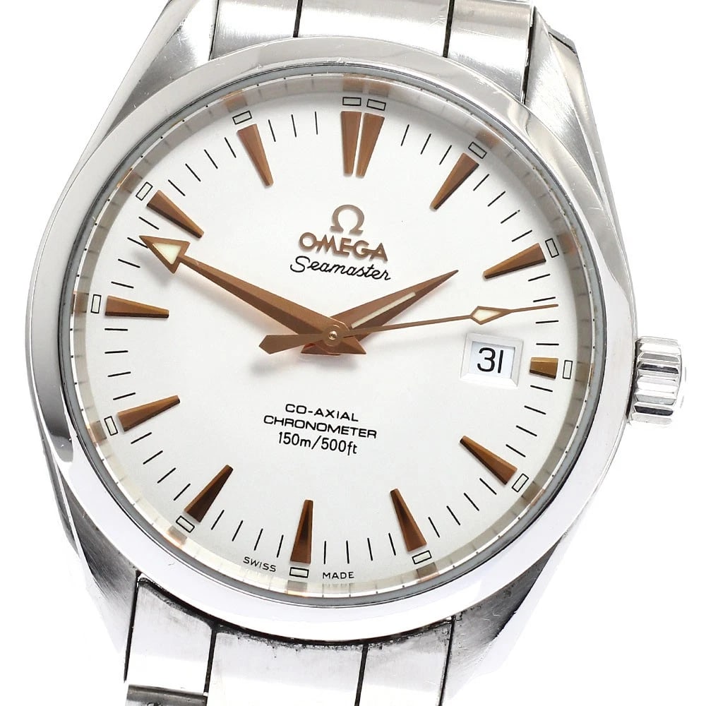 OMEGA SEAMASTER AQUA TERRA COAXIAL DATE AUTOMATIC WATCH: OMEGA Seamaster Aqua Terra Coaxial Date Automatic Watch Brand: OMEGA Type: Wristwatch Material: Band Material Stainless Steel, Case Material Stainless Steel / Stainless Steel Color: Band Color