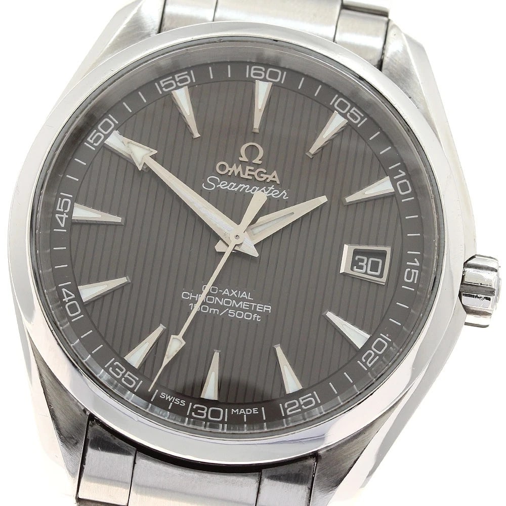 OMEGA SEAMASTER AQUA TERRA AUTOMATIC WATCH: OMEGA Seamaster Aqua Terra Automatic Watch Brand: OMEGA Type: Wristwatch Material: Band Material Stainless Steel, Case Material stainless Steel /stainless steel Color: Band Color Silver, Dial Color