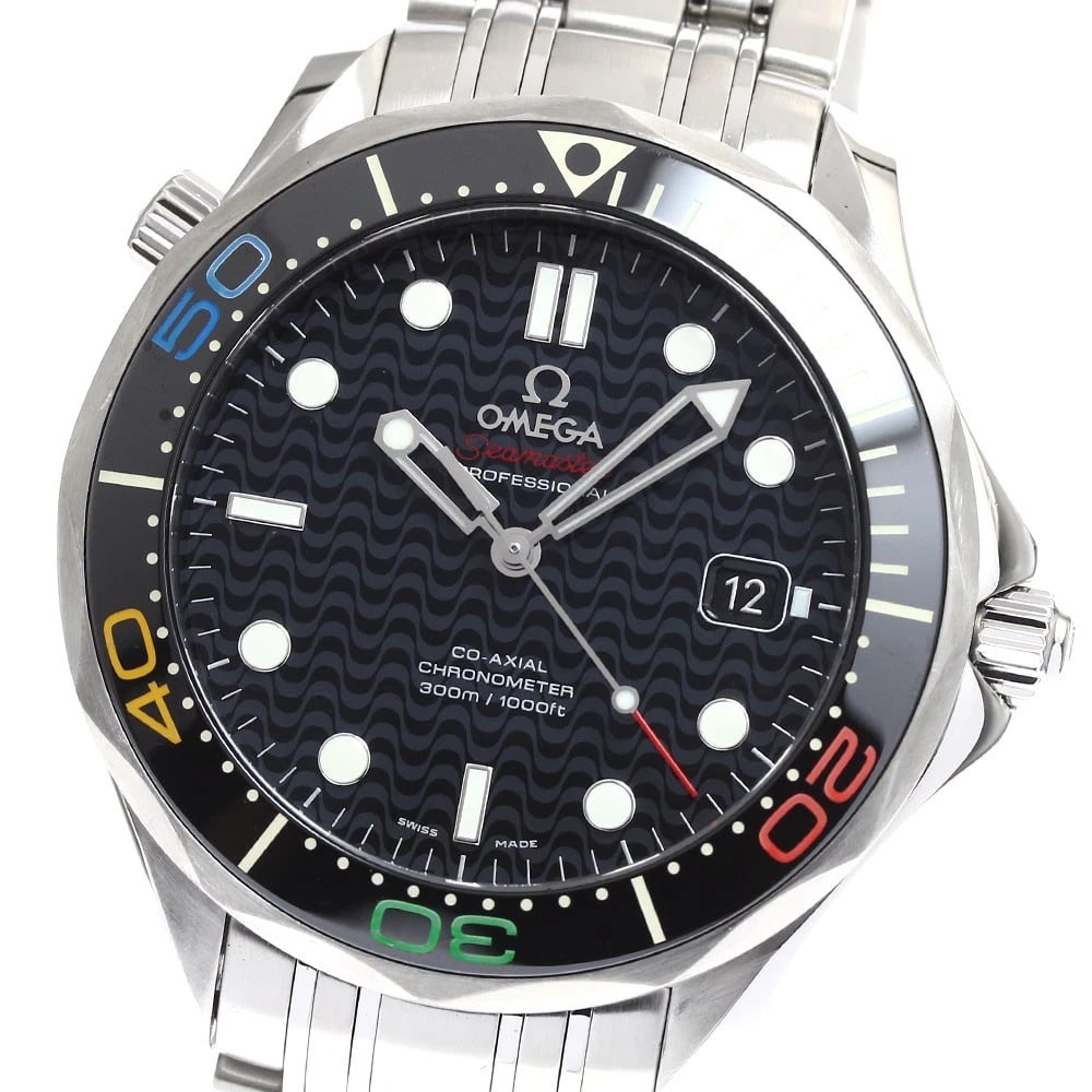 OMEGA SEAMASTER300 RIO OLYMPICS AUTOMATIC MEN'S WATCH: OMEGA Seamaster300 Rio Olympics Automatic Men's Watch Brand: OMEGA Type: Wristwatch Material: Band Material Stainless Steel, Case Material Stainless Steel / Stainless Steel Color: Band Color Silver,