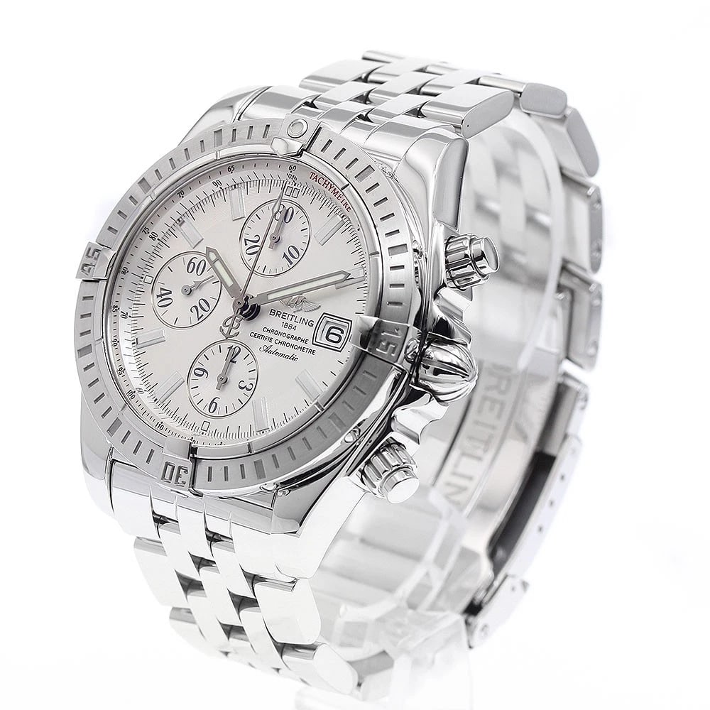 BREITLING CHRONOMAT EVOLUTION6 DATE SILVER DIAL AUTOMATIC MEN'S WATCH - 2
