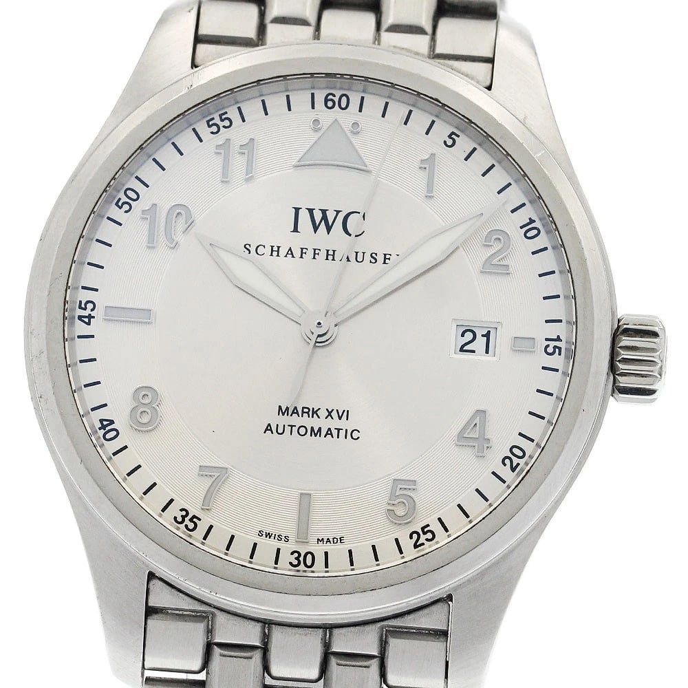 IWC SCHAFFHAUSEN PILOT'S SPITFIRE MARK AUTOMATIC WATCH: IWC SCHAFFHAUSEN Pilot's Spitfire Mark Automatic Watch Brand: IWC SCHAFFHAUSEN Type: Wristwatch Material: Band Material Stainless Steel, Case Material Stainless Steel Color: Band Color Silver, Dial Co