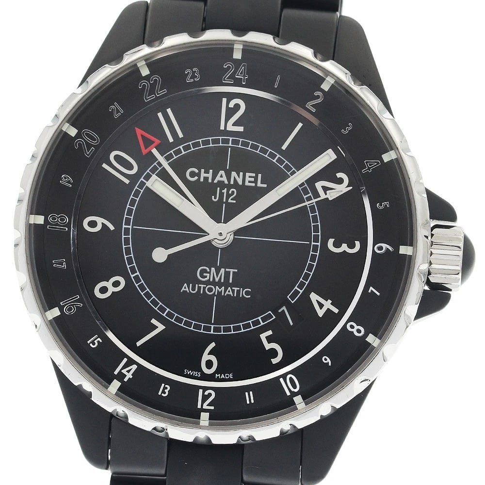 CHANEL J12 MATT BLACK BLACK AUTOMATIC WATCH (1 of 5)