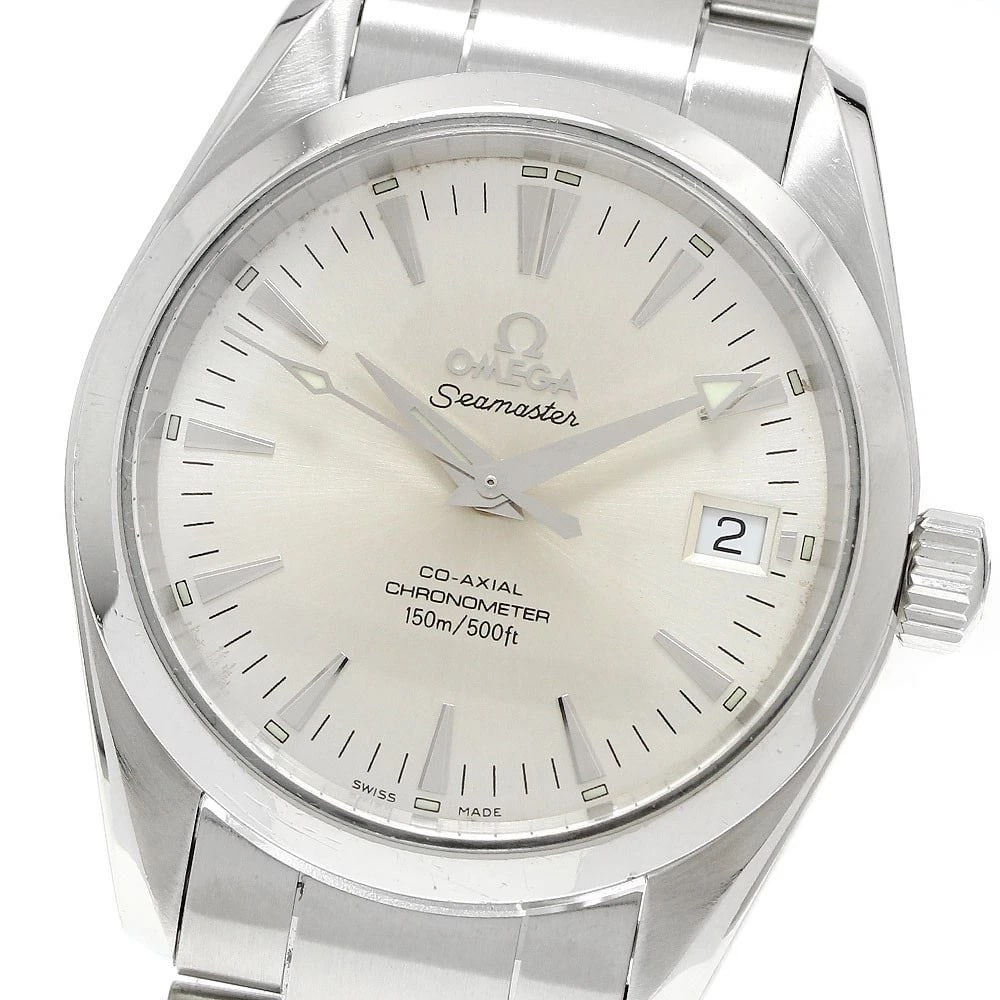 OMEGA SEAMASTER AQUA TERRA COAXIAL AUTOMATIC WATCH: OMEGA Seamaster Aqua Terra Coaxial Automatic Watch Brand: OMEGA Type: Wristwatch Material: Band Material Stainless Steel, Case Material Stainless Steel / Stainless Steel Color: Band Color Silver, Dial