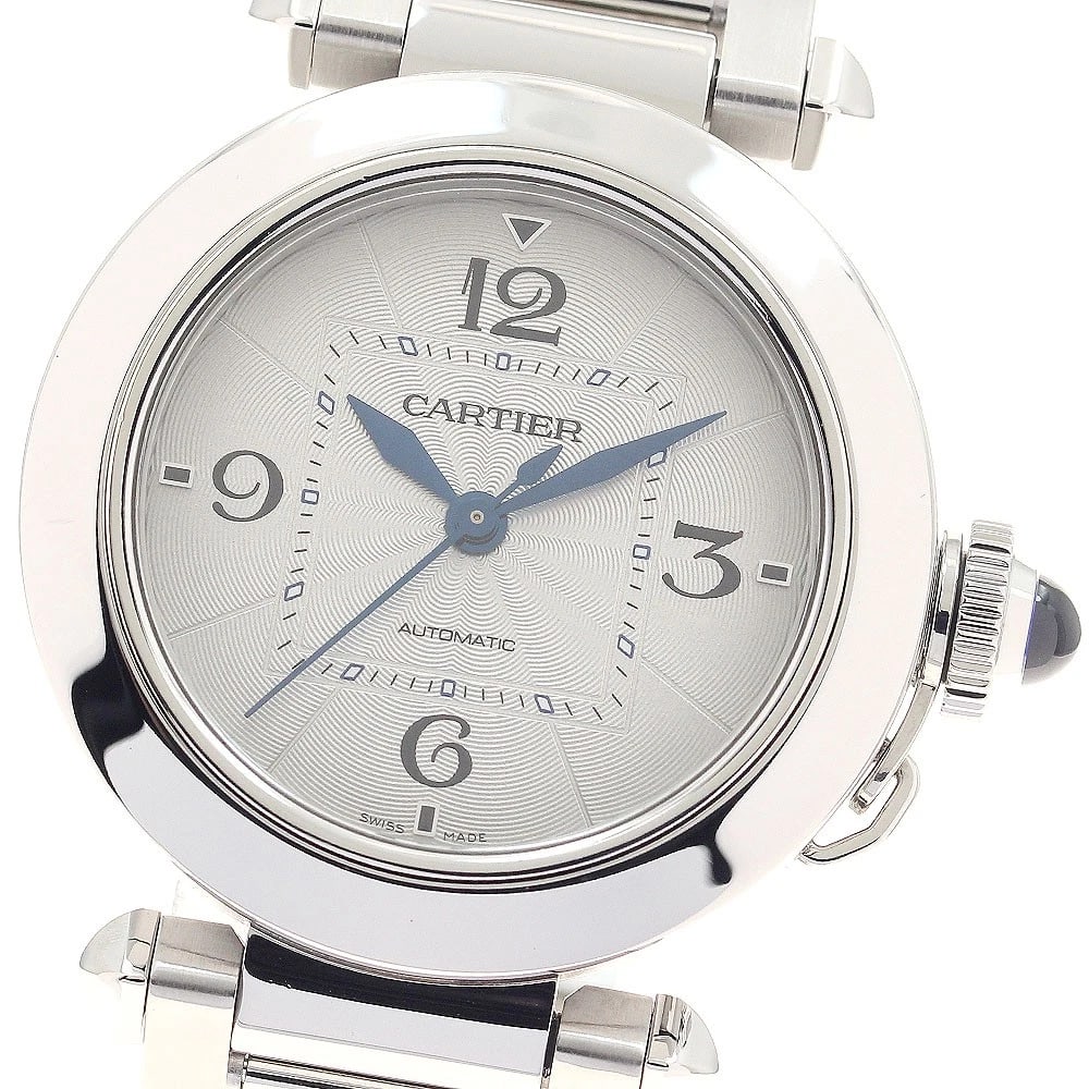 CARTIER PASHA SILVER DIAL AUTOMATIC WATCH: CARTIER Pasha Silver Dial Automatic Watch Brand: CARTIER Type: Wristwatch Material: Band Material Stainless Steel, Case Material stainless Steel /stainless steel Color: Band Color Silver, Dial Color S