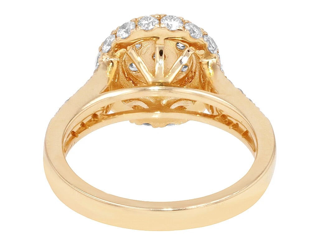 ROUND FLOWER CLUSTER DIAMOND RING - 4