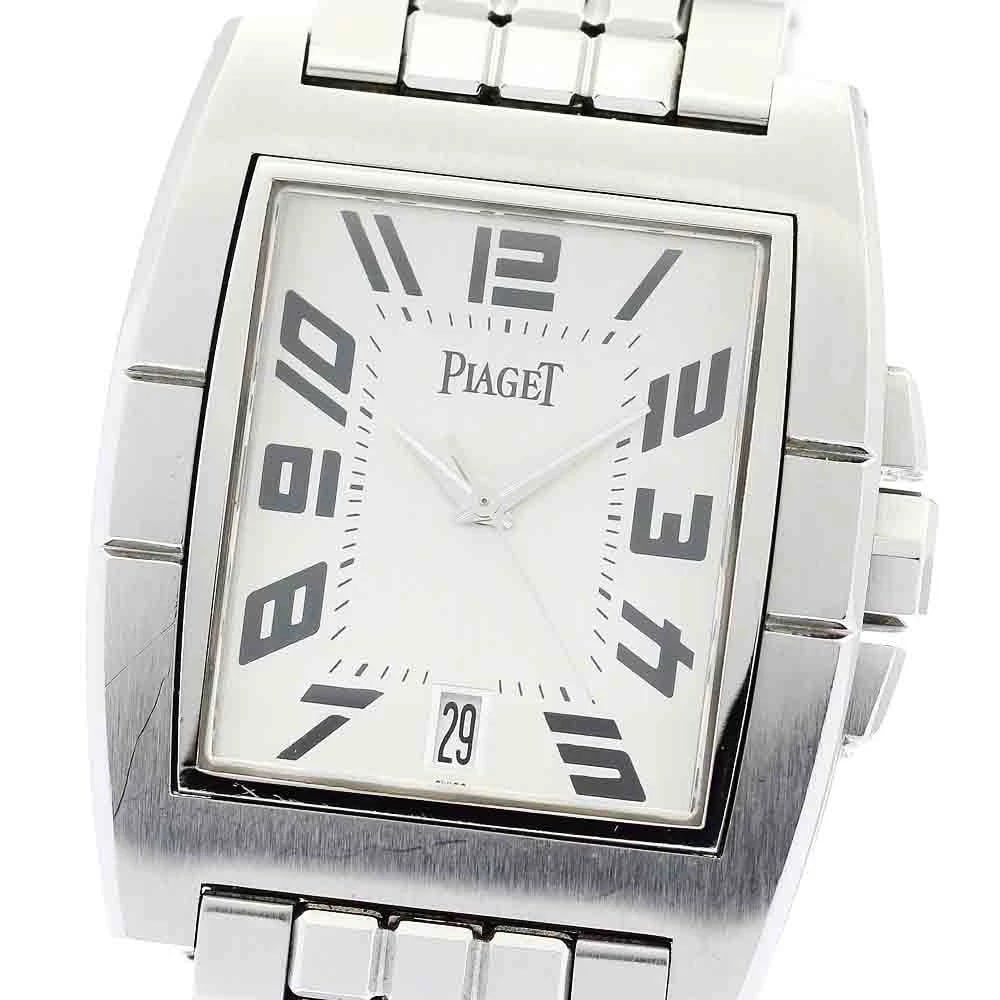 PIAGET UPSTREAM DATE SILVER AUTOMATIC WATCH
