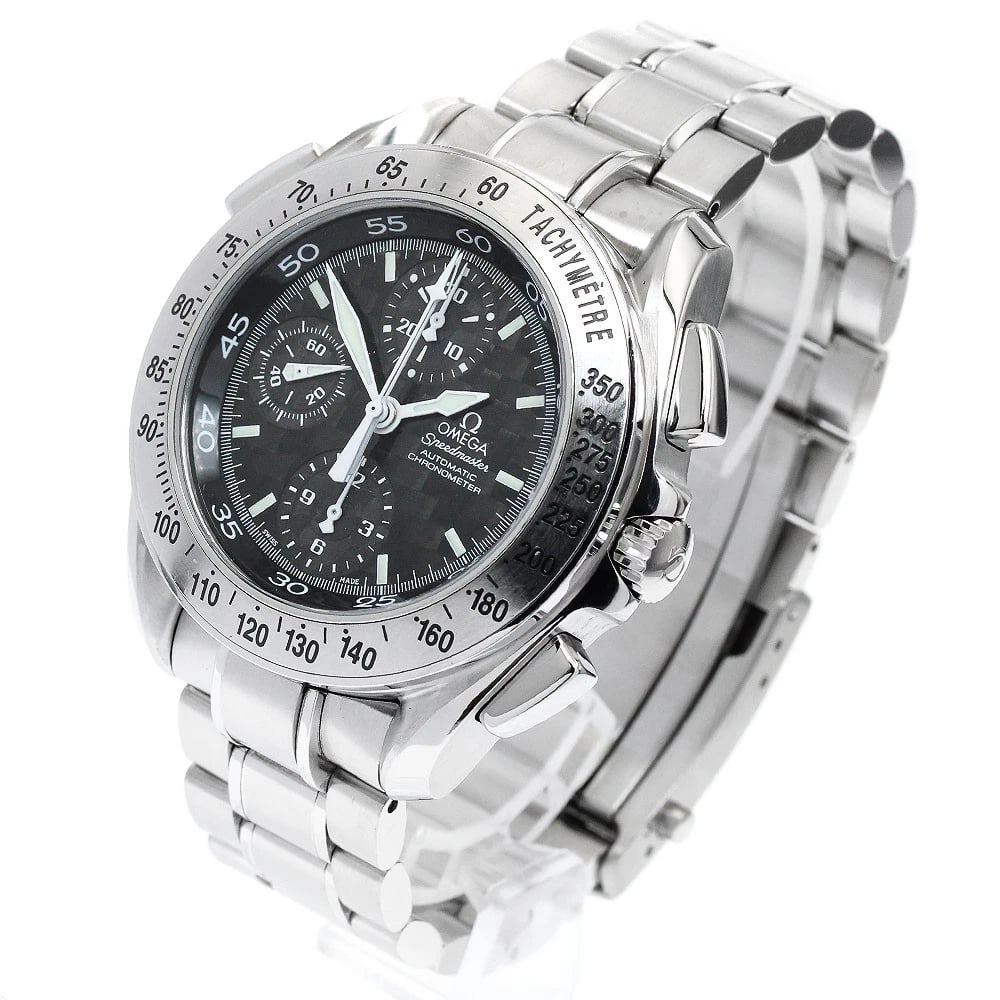 OMEGA SPEEDMASTER SPLIT BLACK AUTOMATIC WATCH - 2