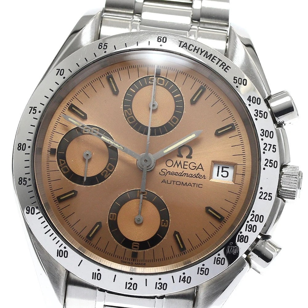 OMEGA SPEEDMASTER DATE AUTOMATIC WATCH: OMEGA Speedmaster Date Automatic Watch Brand: OMEGA Type: Wristwatch Material: Band Material Stainless Steel, Case Material stainless Steel /stainless steel Color: Band Color Silver, Dial Color