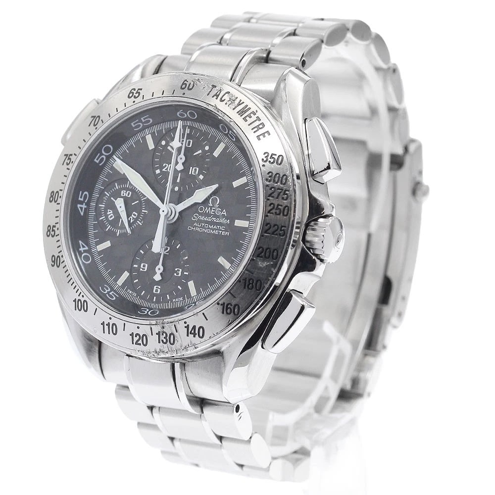 OMEGA SPEEDMASTER SPLIT SECONDS BLACK AUTOMATIC WATCH - 2