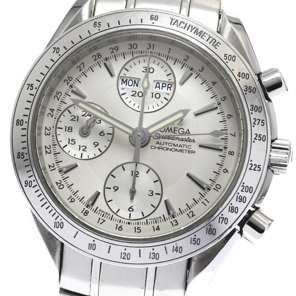 OMEGA SPEEDMASTER TRIPLE CALENDAR CHRONOGRAPH AUTOMATIC MEN'S WATCH: OMEGA Speedmaster Triple calendar chronograph Automatic Men's Watch Brand: OMEGA Type: Wristwatch Material: Band Material Stainless Steel, Case Material Stainless Steel / Stainless Steel Color: Band