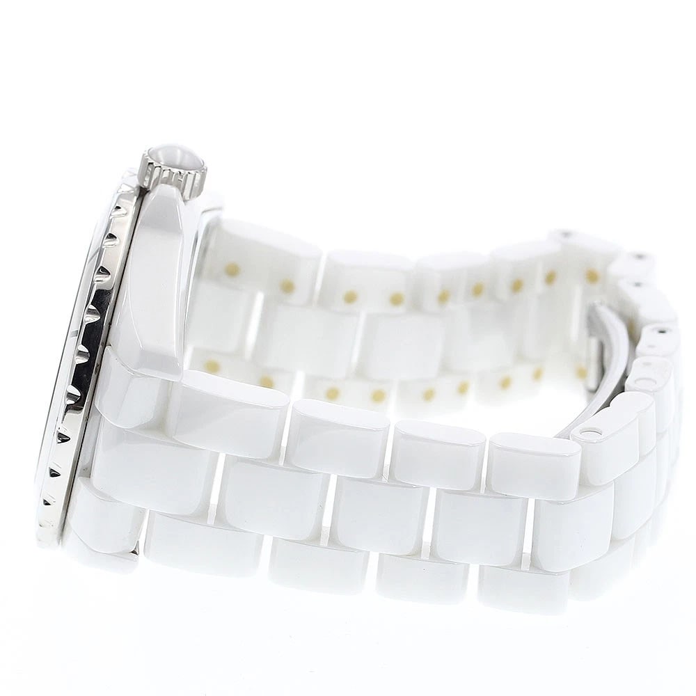 CHANEL J12 WHITE CERAMIC AUTOMATIC WATCH - 5