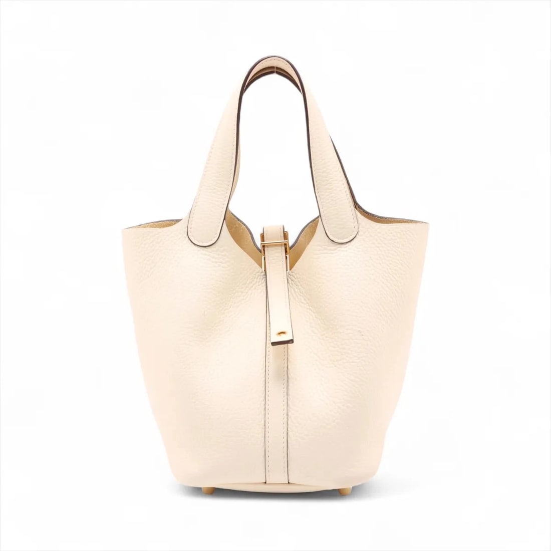 HERMES PICOTIN LOCK 18 PM TAURILLON CLEMENCE: Hermes Picotin Lock 18 PM Taurillon Clemence Brand: Hermès Type: Hand bag Material: Taurillon Clemence Color: Nata Size: Height:7.3inch Length:7.1inch Depth:5.3inch Handle height:4.9inch Accessori