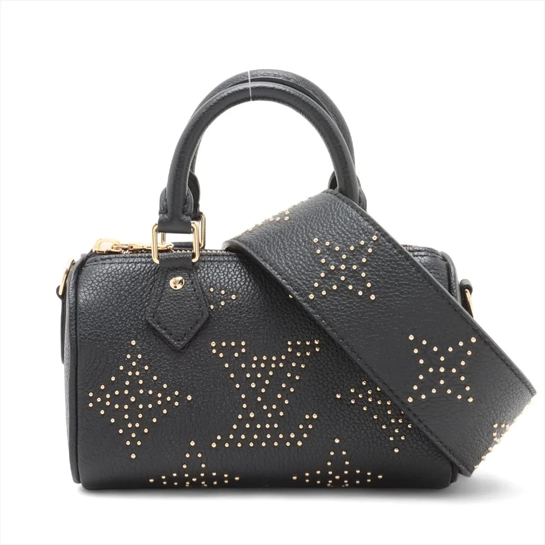 LOUIS VUITTON MONOGRAM EMPREINTE NANO SPEEDY BLACK: Louis Vuitton Monogram Empreinte Nano Speedy Black Brand: Louis Vuitton Type: Hand bag Material: none Color: Black Size: Height:3.9inch Length:6.7inch Depth:3.0inch Handle height:3.0inch Accessori