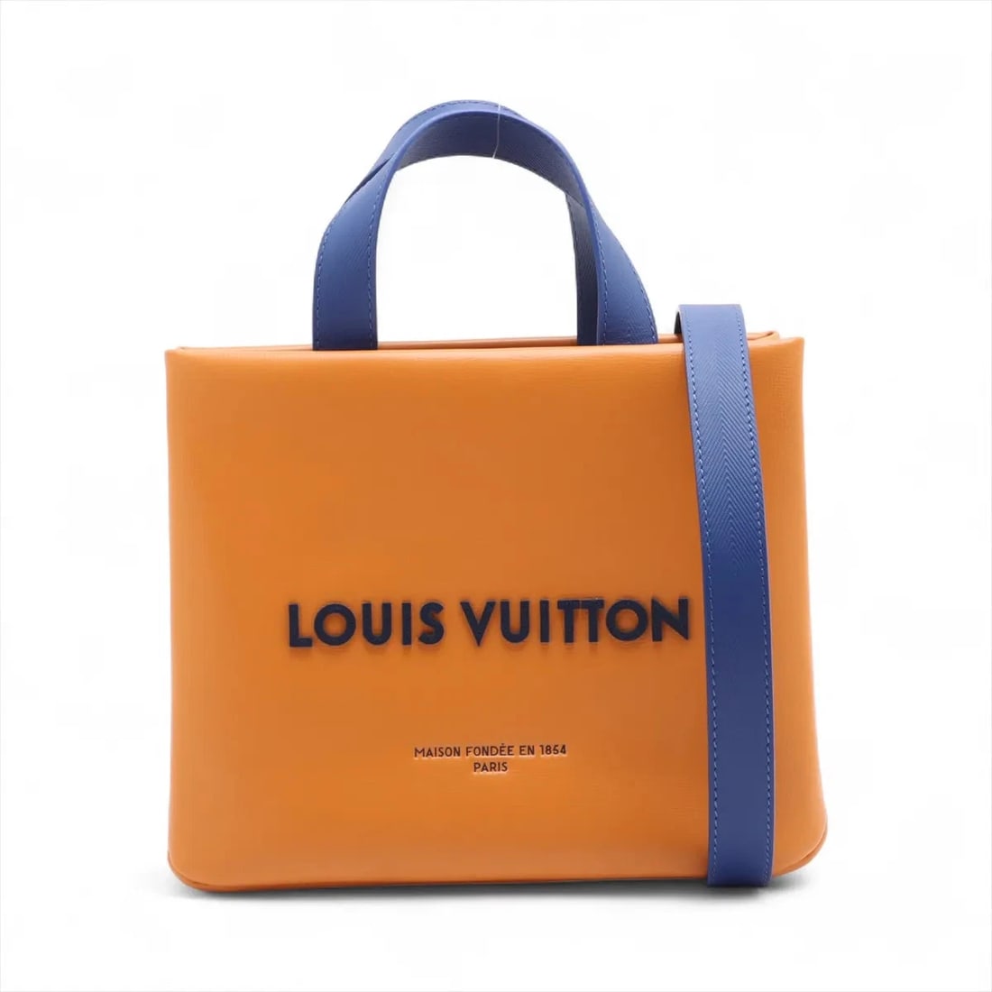 LOUIS VUITTON LOGO SHOPPER TOTE MINI ORANGE: Louis Vuitton Logo Shopper tote mini Orange Brand: Louis Vuitton Type: Hand bag Material: none Color: Orange Size: Height:8.3inch Length:9.8inch Depth:4.5inch Handle height:3.7inch Accessories: No