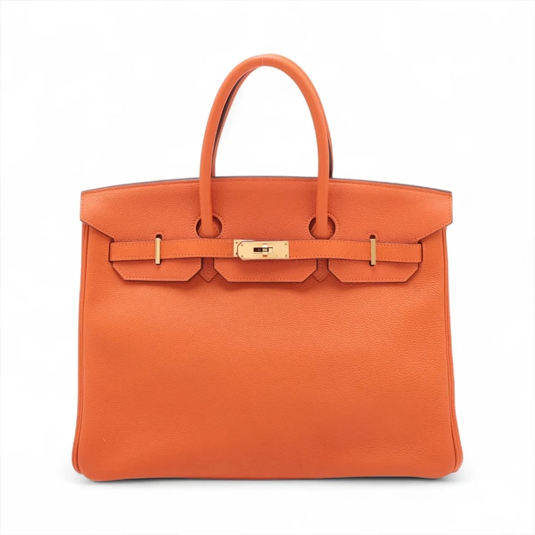 HERMES BIRKIN 35 LE TOURNAY TOGO ORANGE GOLD: Hermes Birkin 35 Le Tournay Togo Orange Gold Brand: Hermès Type: Hand bag Material: Togo Color: Orange Size: Height:10.4inch Length:13.6inch Depth:7.3inch Handle height:3.7inch Accessories: None <