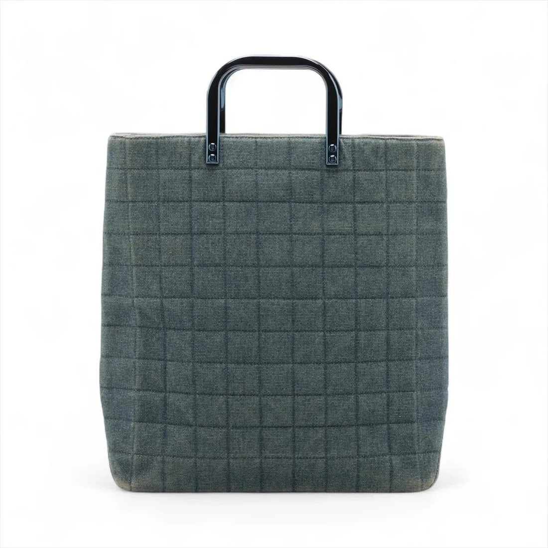 CHANEL CHOCOLATE BAR DENIM HAND BAG: Chanel Chocolate Bar Denim Hand bag Brand: Chanel Type: Hand bag Material: Denim Color: Blue Size: Height:12.8inch Length:13.2inch Depth:3.3inch Handle height:2.4inch Accessories: None Acc