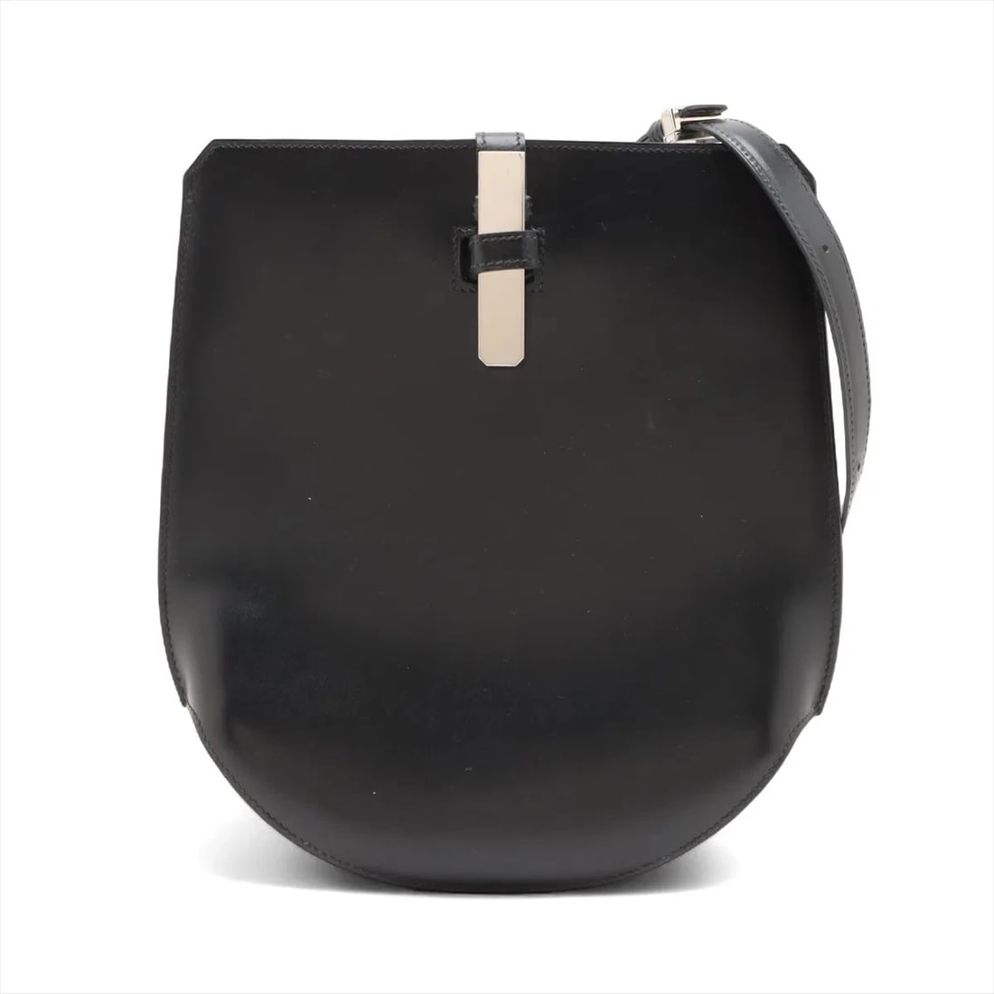 HERMES BATON DE CLÉ BOX CALF BLACK: Hermes Baton de Clé Box calf Black Brand: Hermès Type: Shoulder bag Material: Box calf Color: Black Size: Height:10.4inchLength:9.4inchDepth:2.2inch Accessories: None Accessories Notice: W