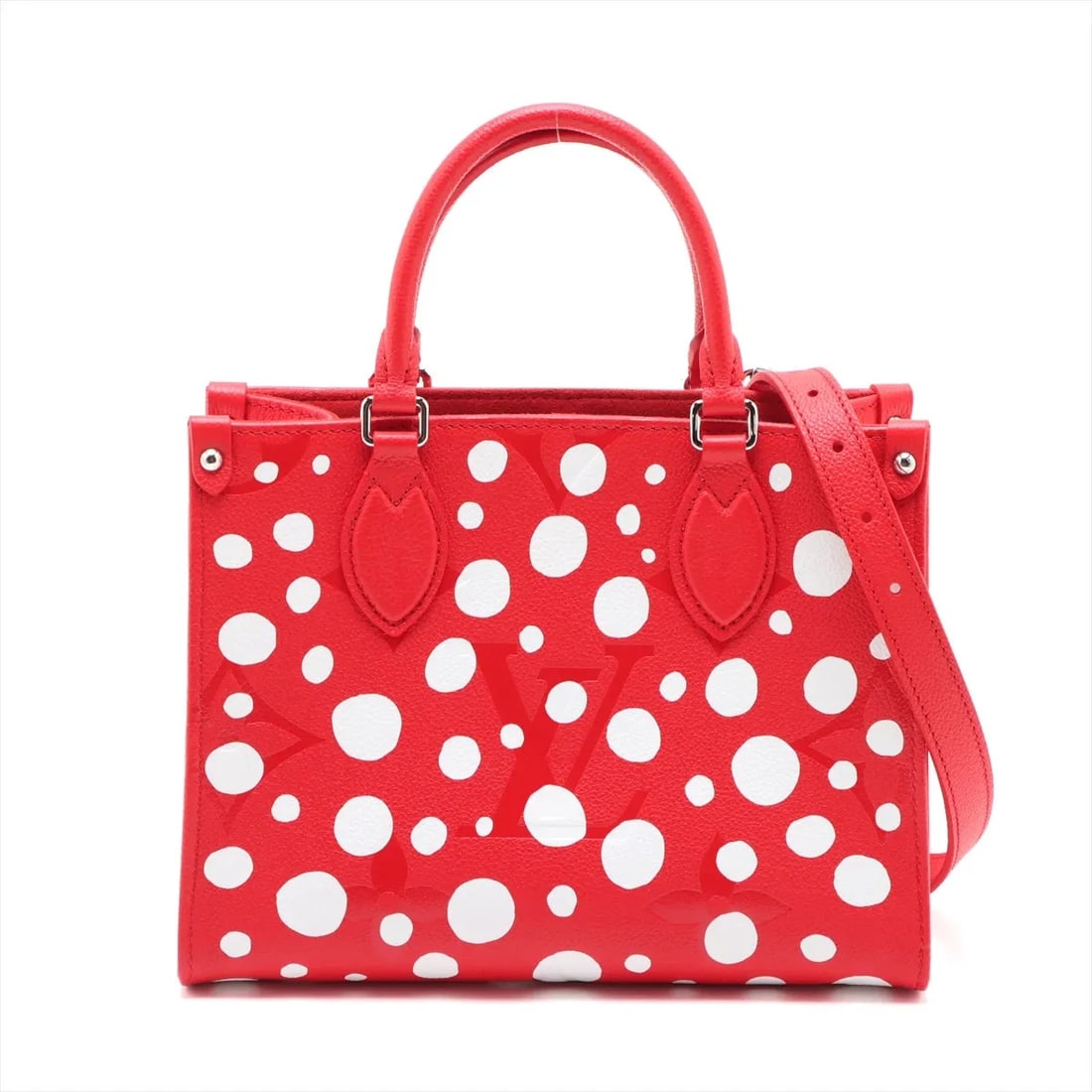 LOUIS VUITTON X YAYOI KUSAMA INFINITY DOTS RED: Louis Vuitton x Yayoi Kusama Infinity dots Red Brand: Louis Vuitton x Yayoi Kusama Type: Hand bag Material: none Color: Red Size: Height:7.7inch Length:9.8inch Depth:4.3inch Handle height:3.5inch