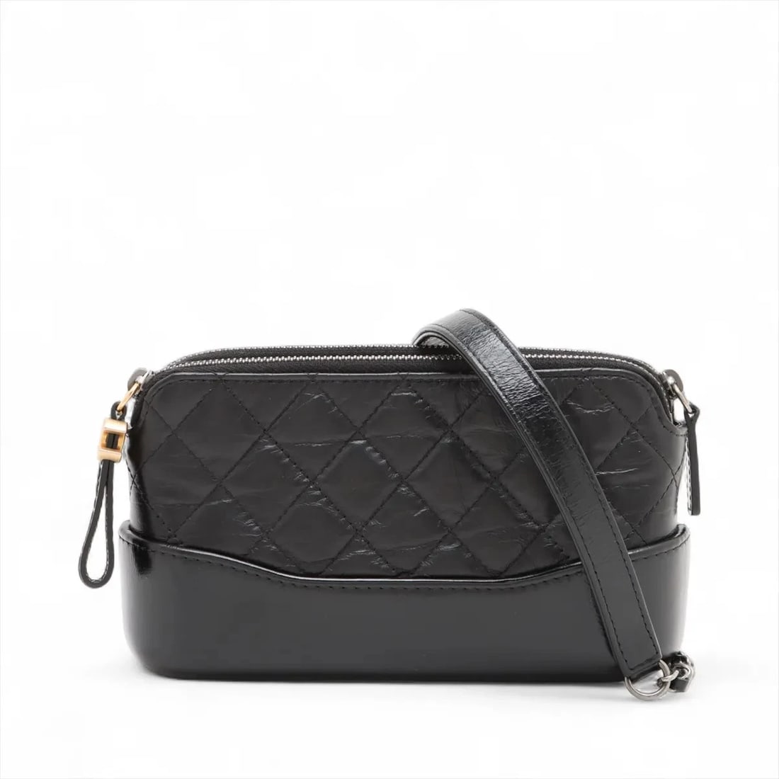 CHANEL GABRIELLE DOO CHANEL CALF CHAIN WALLET BLACK: Chanel Gabrielle Doo Chanel calf Chain Wallet Black Brand: Chanel Type: Shoulder bag Material: calf Color: Black Size: Height:4.1inchLength:7.1inchDepth:2.2inch Accessories: None Accessori