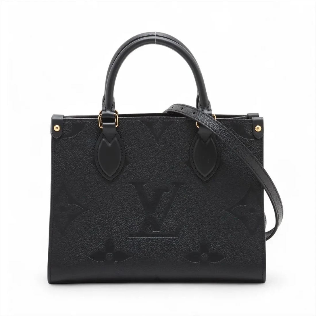 LOUIS VUITTON MONOGRAM EMPREINTE ON THE GO PM BLACK (1 of 7)