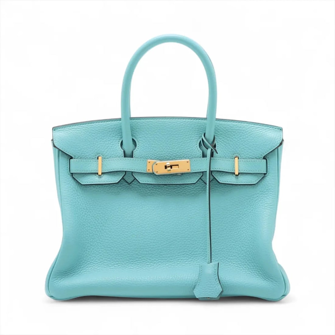 HERMES BIRKIN 30 LE TOURNAY TAURILLON CLEMENCE BLUE: Hermes Birkin 30 Le Tournay Taurillon Clemence Blue Brand: Hermès Type: Hand bag Material: Taurillon Clemence Color: Blue Saint-Cyr Size: Height:8.9inch Length:11.6inch Depth:6.1inch Handle height:3.