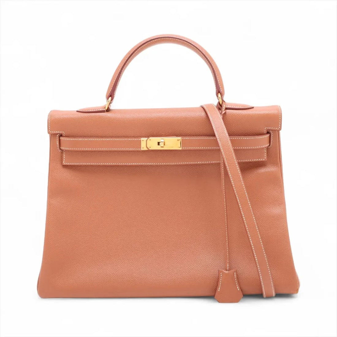 HERMES KELLY 35 LE TOURNAY CUSHBELL GOLD: Hermes Kelly 35 Le Tournay Cushbell Gold Brand: Hermès Type: Hand bag Material: Cushbell Color: Gold Size: Height:9.4inch Length:13.8inch Depth:5.3inch Handle height:3.9inch Accessories: None