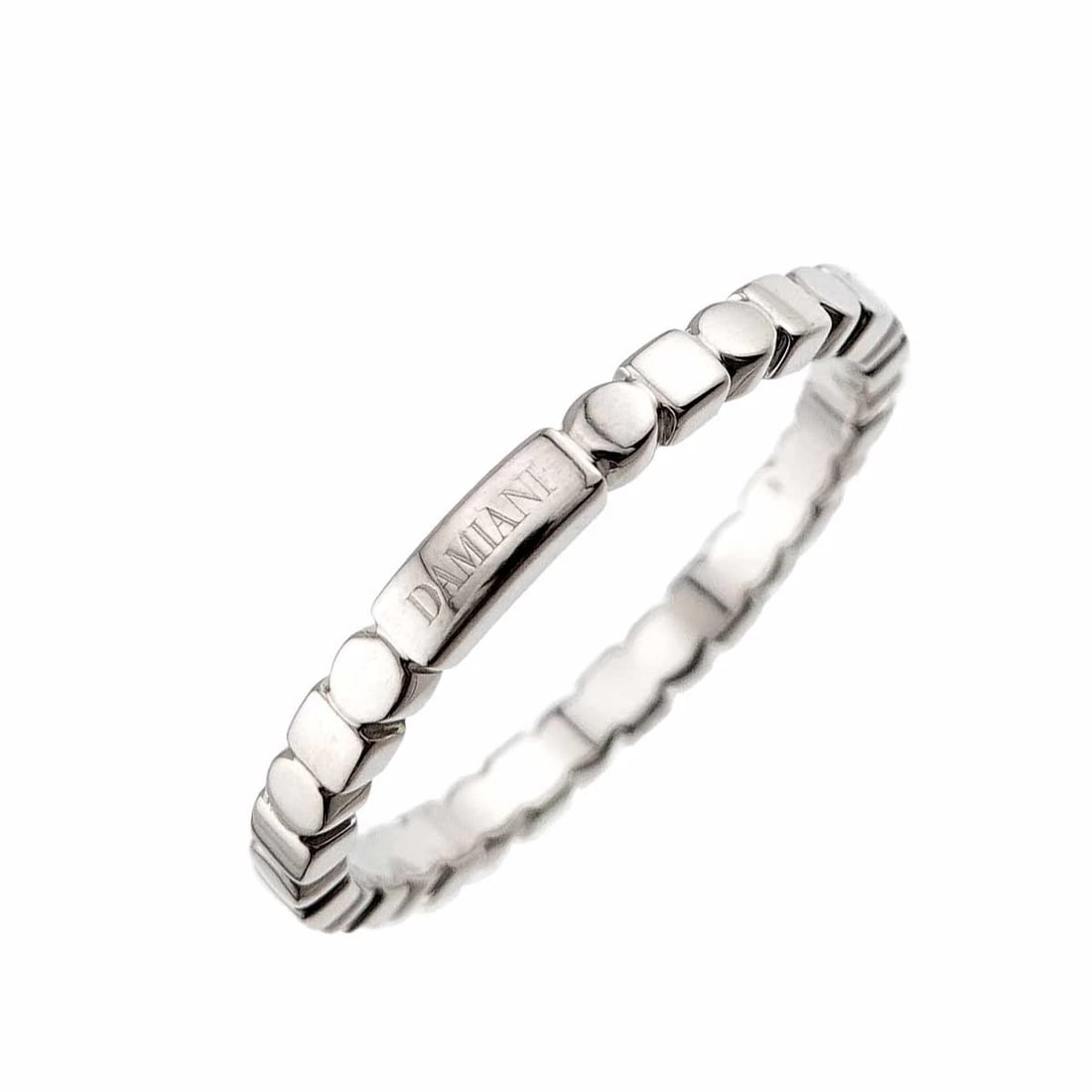 DAMIANI RING PLATINUM: DAMIANI Ring Platinum Brand: DAMIANI Type: Ring Material: Platinum, Color: Platinum Size: 10.5-10.75 (US) Accessories: None Accessories Notice: When purchasing pre-owned goods, please refe