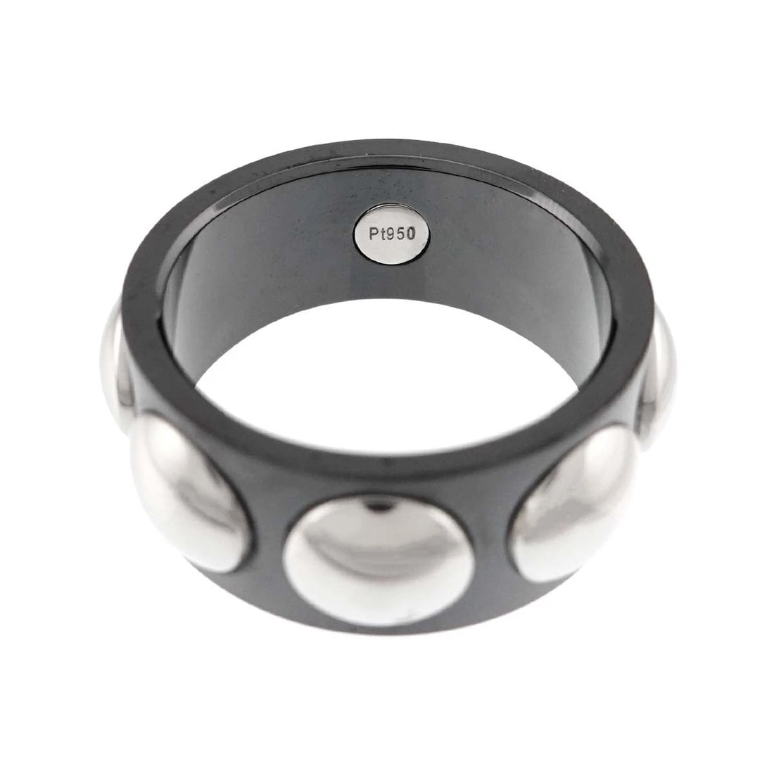 LOUIS VUITTON GRAND BERG CREW CERAMIC RING PT: LOUIS VUITTON Grand Berg Crew Ceramic Ring Pt Brand: LOUIS VUITTON Type: Ring Material: Platinum, Main Stone/Creation Ceramic Color: Platinum Size: 10.75-11 (US) Accessories: None Accessories Notice: