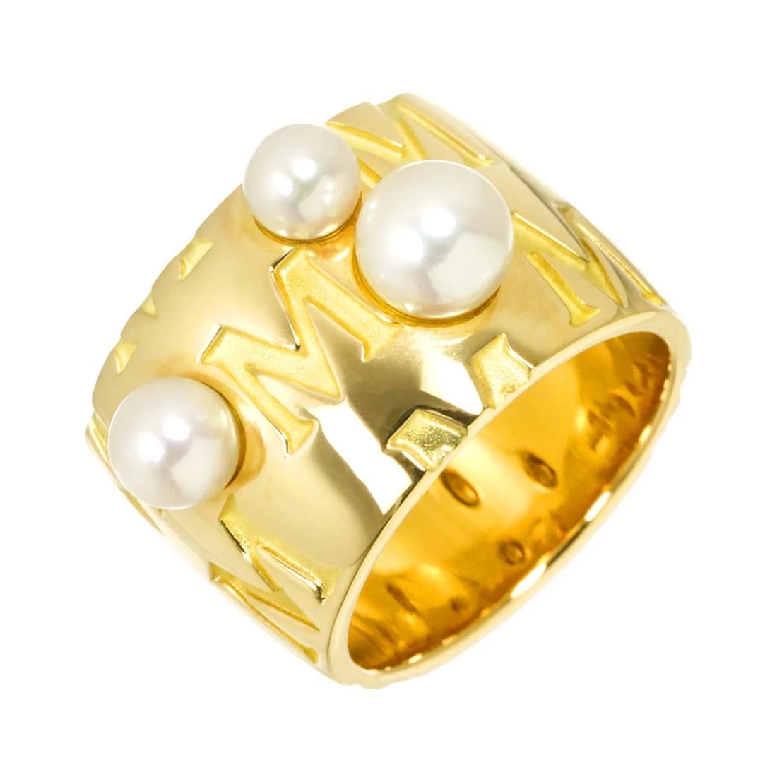 MIKIMOTO AKOYA PEARL RING 18K YG: MIKIMOTO Akoya Pearl Ring 18K YG Brand: MIKIMOTO Type: Ring Material: 750 Yellow Gold, Main Stone/Creation Akoya Pearl Color: Yellow Gold Size: 5.25 (US) Accessories: None Accessories Notice: When