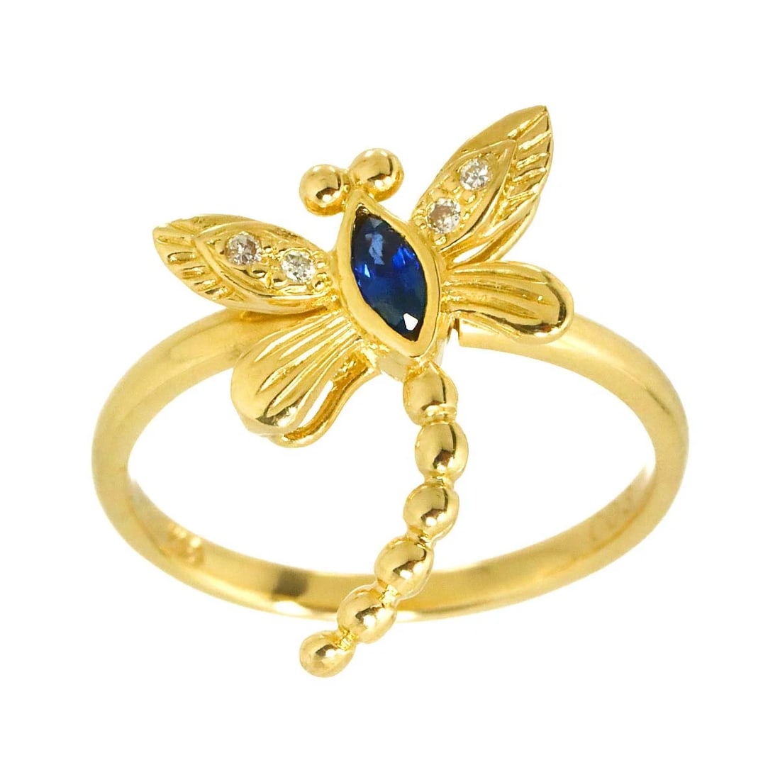 SAPPHIRE DIAMOND RING 18K - 2