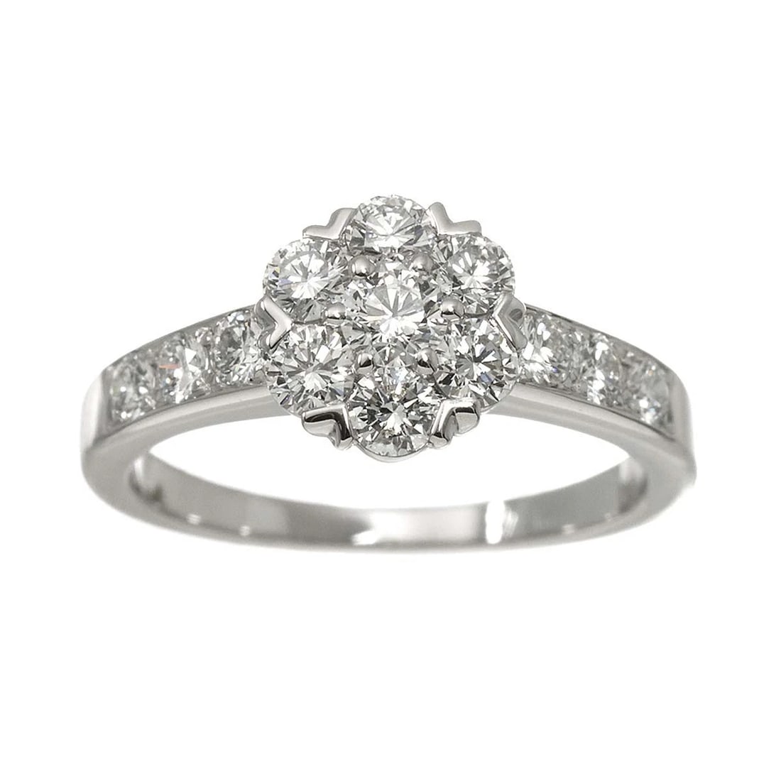 VAN CLEEF ARPELS FLEURETTE DIAMOND RING 18K - 2