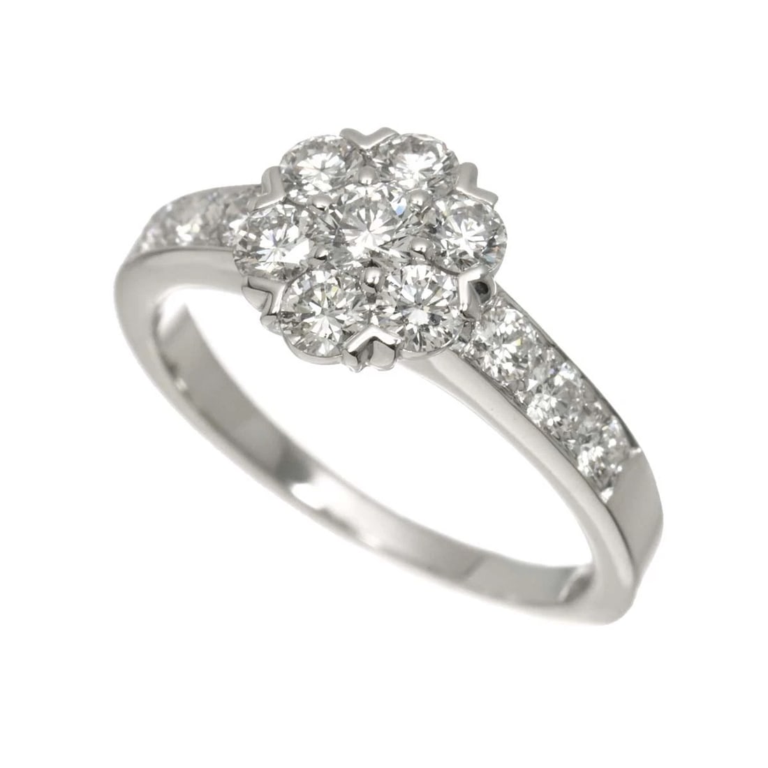 VAN CLEEF ARPELS FLEURETTE DIAMOND RING 18K - 4