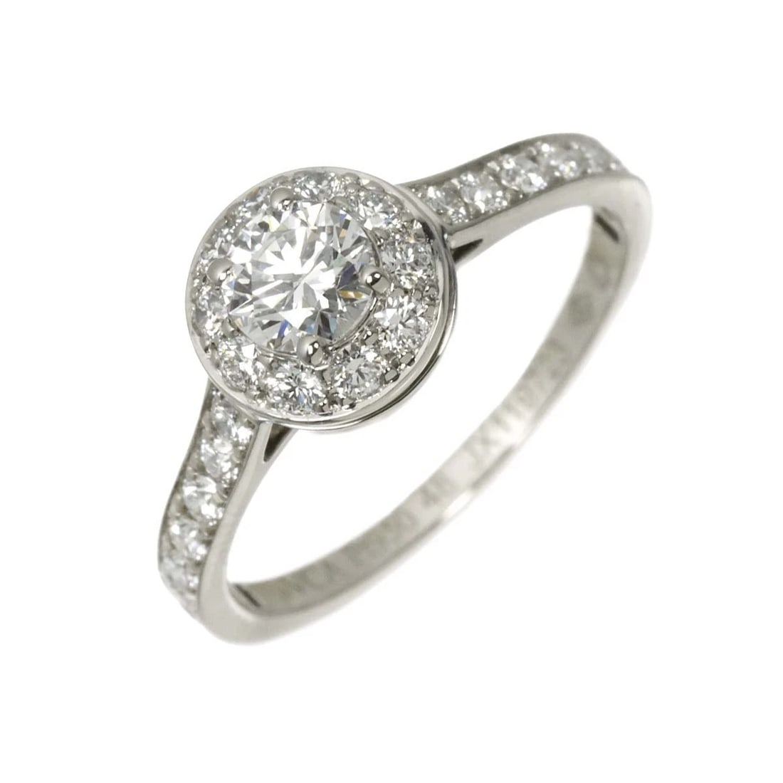 VAN CLEEF ARPELS DIAMOND RING: Van Cleef Arpels Diamond Ring Brand: Van Cleef Arpels Type: Ring Material: Platinum, Main Stone/Creation Natural Color: White Gold Size: 4-4.5 (US) Accessories: None Accessories Notice: When