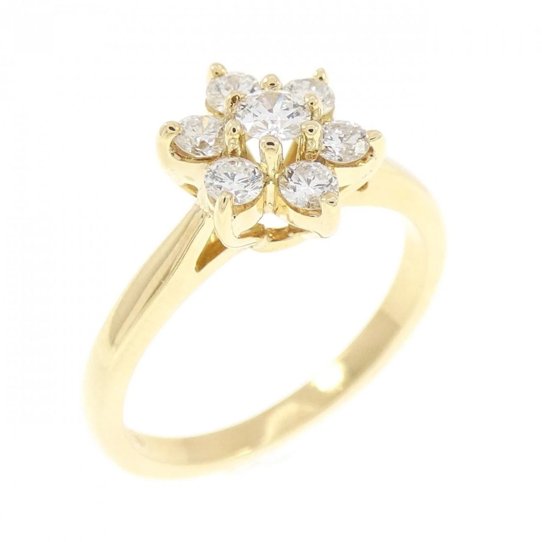 TIFFANY&CO. DIAMOND RING: TIFFANY&Co. Diamond Ring Brand: TIFFANY&Co. Type: TIFFANY & Co. Ring Material: 750 yellow gold, Color: yellow gold Size: US5 Accessories: None Accessories Notice: When purchasing pre-owned goods,