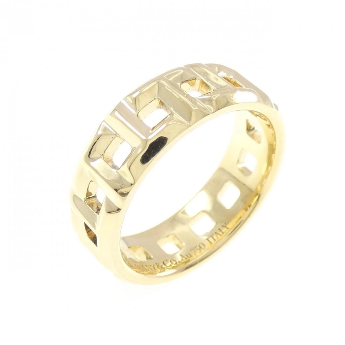 TIFFANY & CO. T TRUE WIDE RING: TIFFANY & Co. T True Wide Ring Brand: TIFFANY&Co. Type: TIFFANY & Co. Ring Material: 750 yellow gold, Color: yellow gold Size: US4 Accessories: None Accessories Notice: When purchasing pre