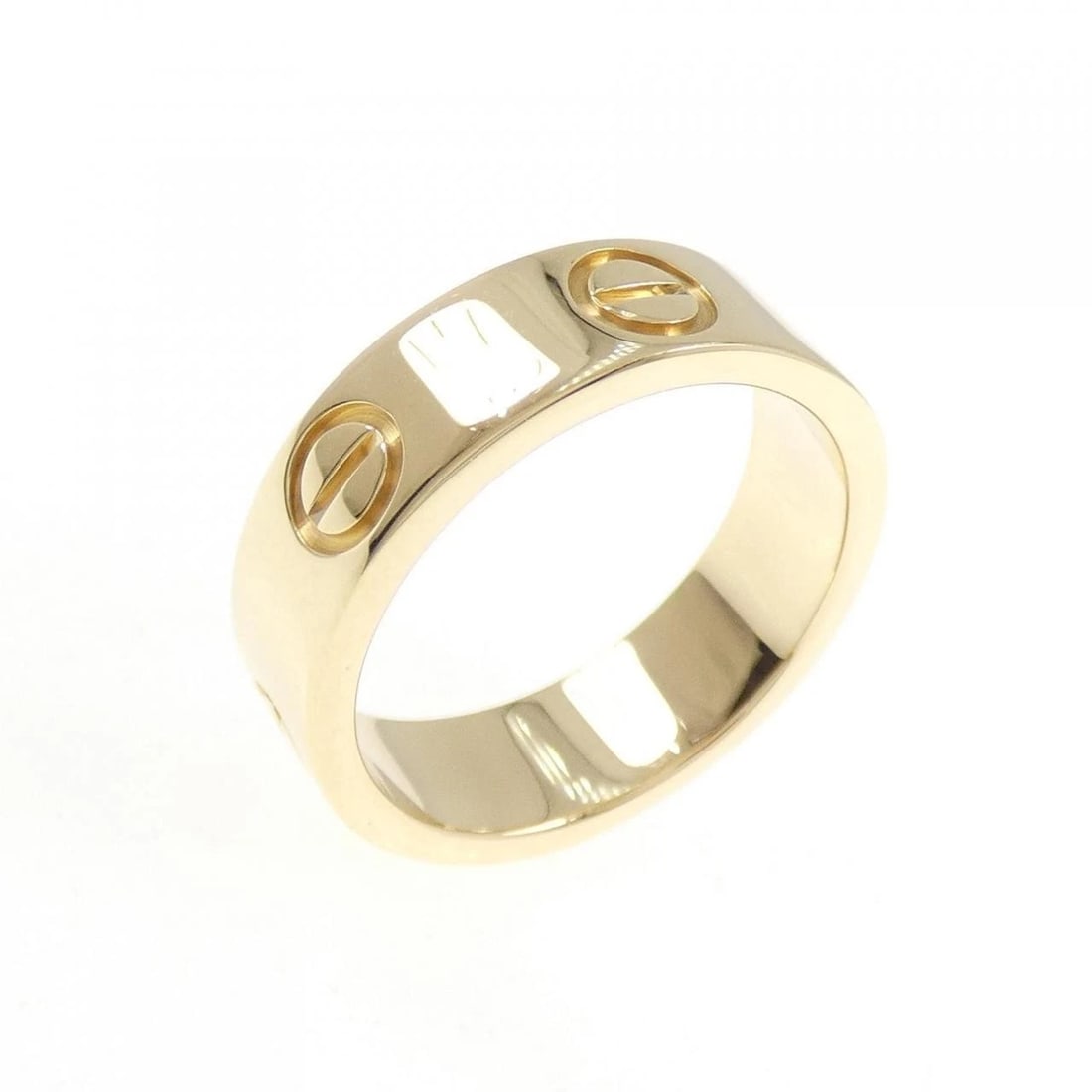 CARTIER LOVE RING: Cartier Love Ring Brand: CARTIER Type: Cartier Ring Material: 750 yellow gold, Color: yellow gold Size: US4 3/4 Accessories: None Accessories Notice: When purchasing pre-owned goods, pleas