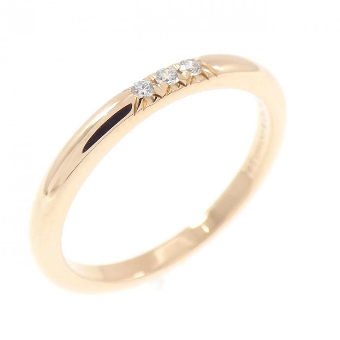 TIFFANY & CO. BAND RING: TIFFANY & Co. Band Ring Brand: TIFFANY&Co. Type: TIFFANY & Co. Ring Material: 750 Pink Gold, Color: pink gold Size: US5 Accessories: None Accessories Notice: When purchasing pre-owned goods, please