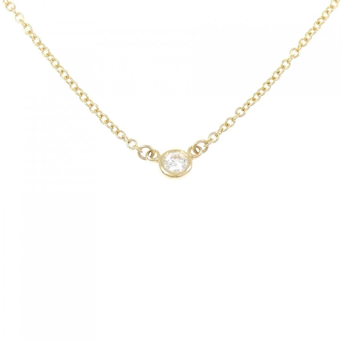 TIFFANY & CO. BY THE YARD NECKLACE: TIFFANY & Co. By the Yard Necklace Brand: TIFFANY&Co. Type: TIFFANY&Co. Necklace Material: 750 yellow gold, Color: Yellow Gold Size: Actual Size Diameteraround: 3.5mm Chain maximum width approx.: