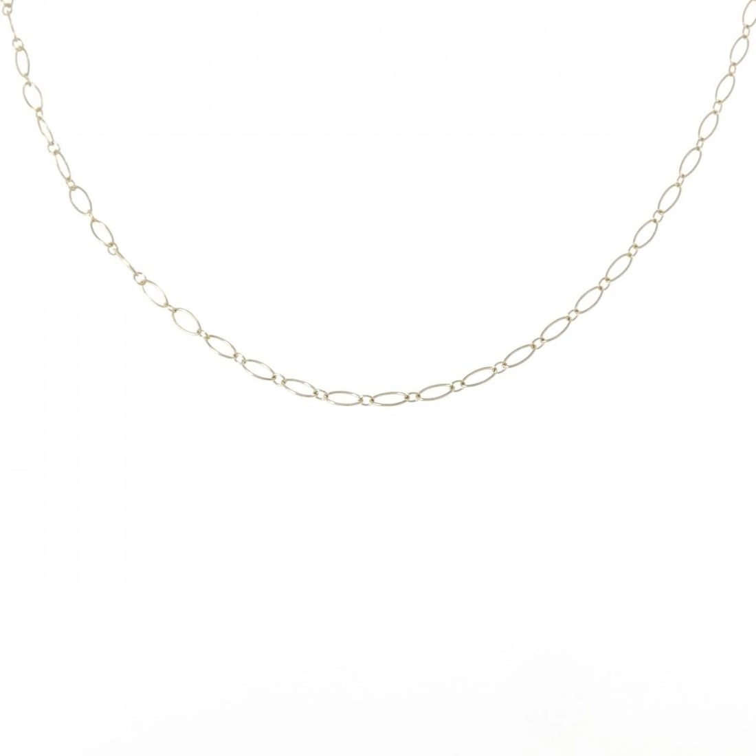 TIFFANY&CO. OVAL LINK CHAIN NECKLACE: TIFFANY&Co. Oval Link Chain Necklace Brand: TIFFANY&Co. Type: TIFFANY&Co. Necklace Material: 750 yellow gold, Color: Yellow Gold Size: Actual Size Chain maximum width approx.: 2.7mm Size 71cm