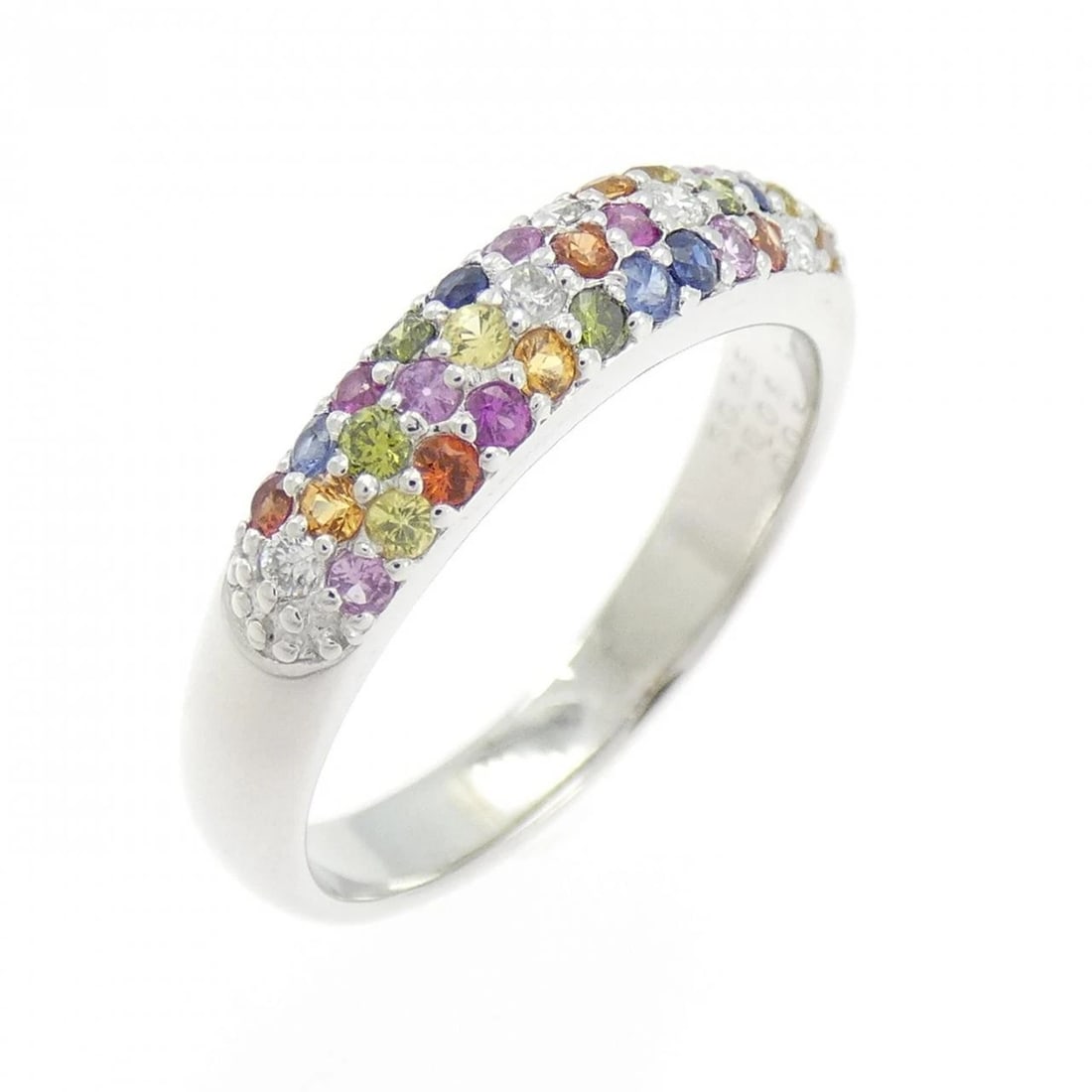 PONTE VECCHIO SAPPHIRE RING: Ponte Vecchio Sapphire Ring Brand: Ponte Vecchio Type: Ponte Vecchio Ring Material: K18 white gold, Main Stone/Creation Sapphire Color: white gold Size: US5 3/4 Accessories: None Accessories Notice: